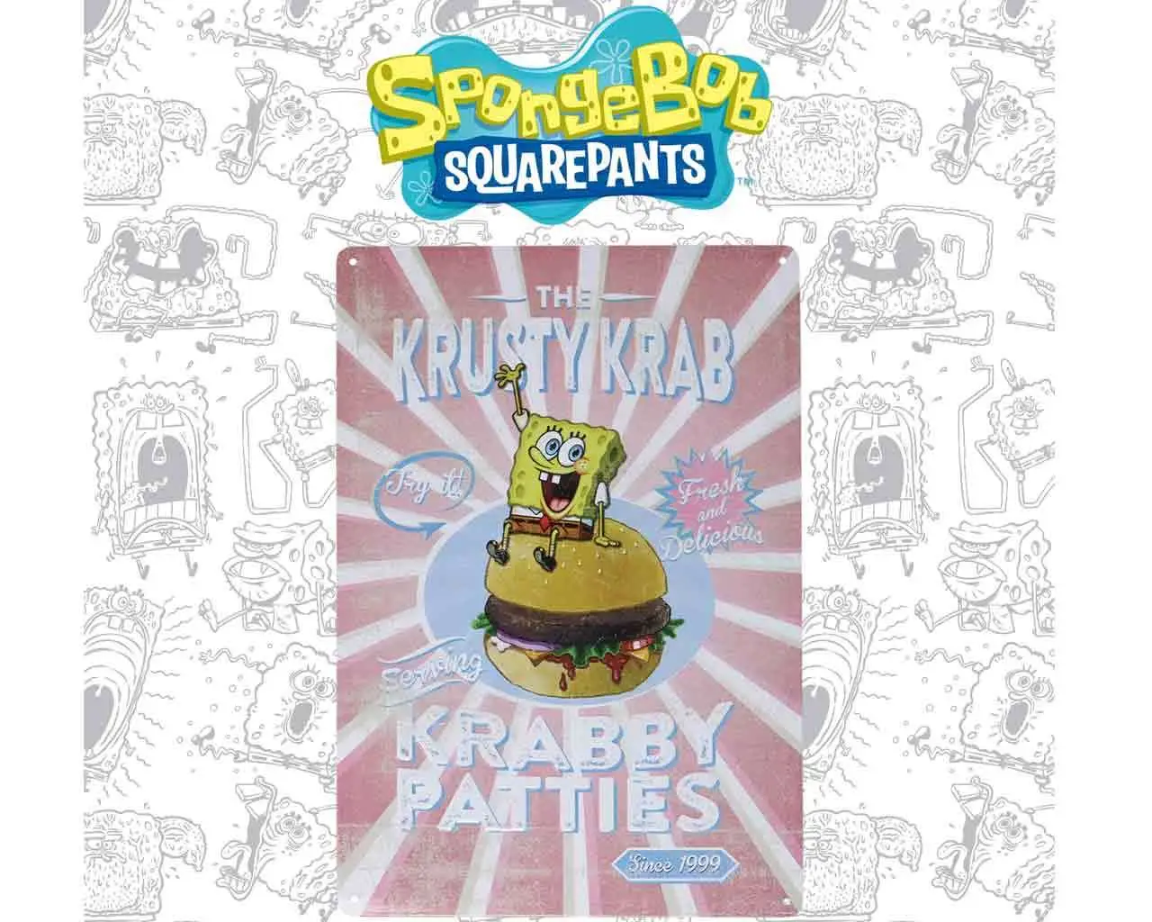 Spongebob Squarepants Krusty Krab Tin Sign - Figurine